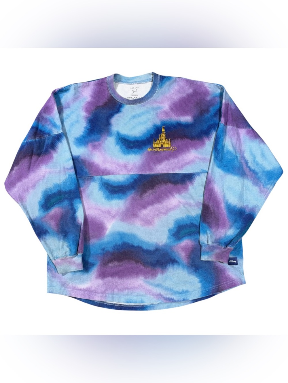 Disney World 50th Anniversary Spirit Jersey Purple Blue Tie Dye Mickey Minnie M